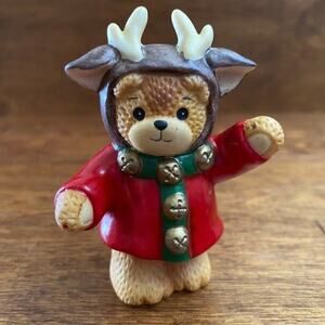 ENESCO Lucy and Me Christmas Reindeer Bear 1987